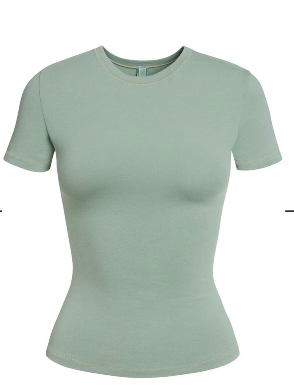 Skims Cotton Jersey T-Shirt, Mineral (S)
